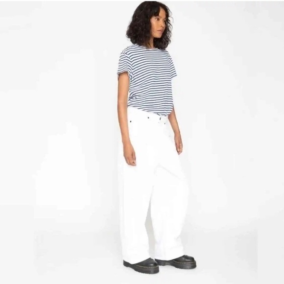 NWT Dust White Sandrine Rose Wide Curve Leg Pants sz 24 - Picture 5 of 15